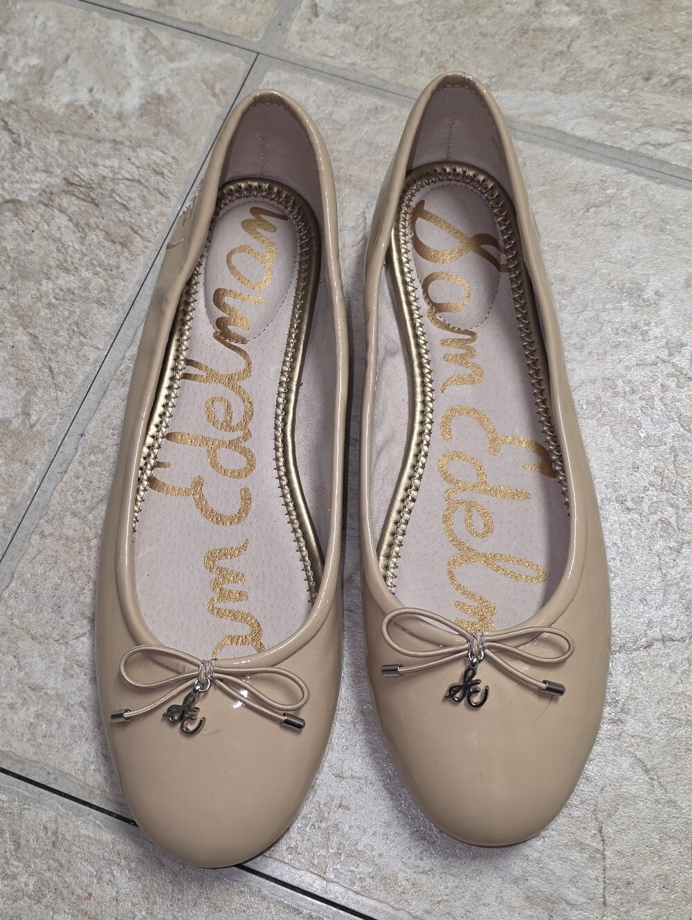 Sam Edelman Womens Felicia Classic Ballet Flat, Soft Beige, 7.5 US